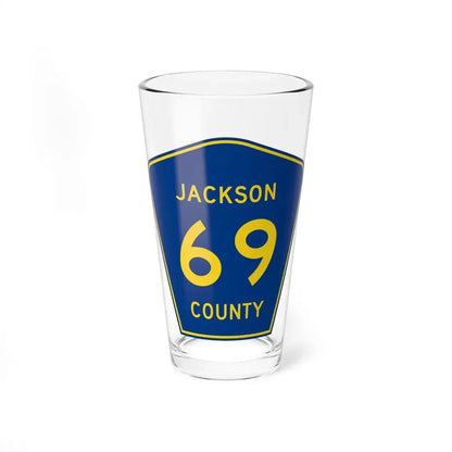 Jackson County Route 69 AL (Alabama) (Road Sign) Pint Glss 16oz 16oz - Go Mug Yourself