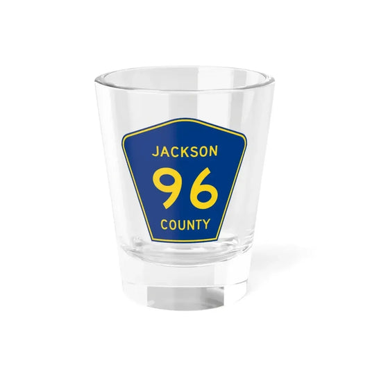 Jackson County Route 96 AL (Alabama) (Road Sign) Shot Glass 1.5oz 1.5oz - Go Mug Yourself