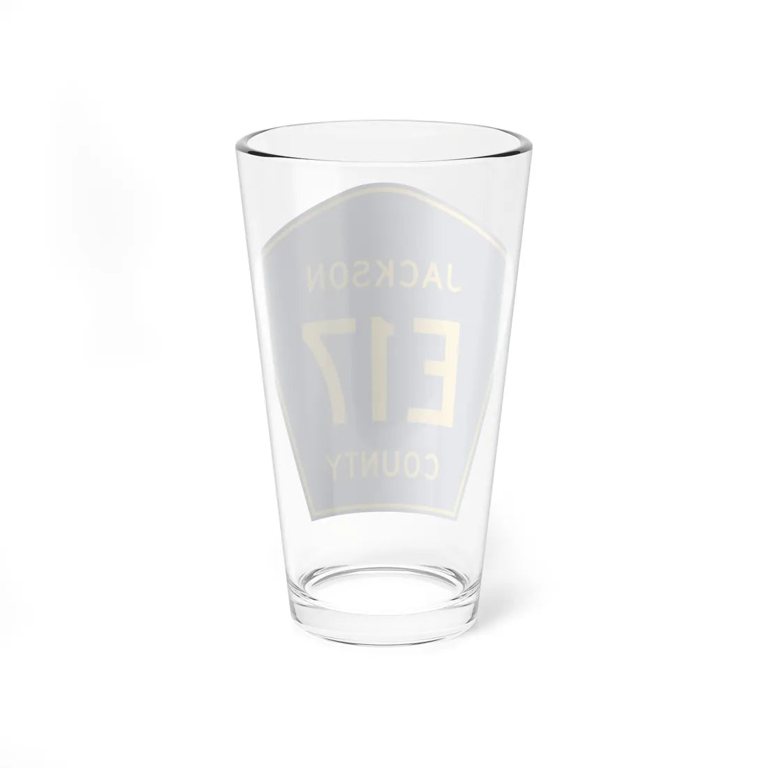 Jackson County Route E17 IA (Iowa) (Road Sign) Pint Glass 16oz - Go Mug Yourself