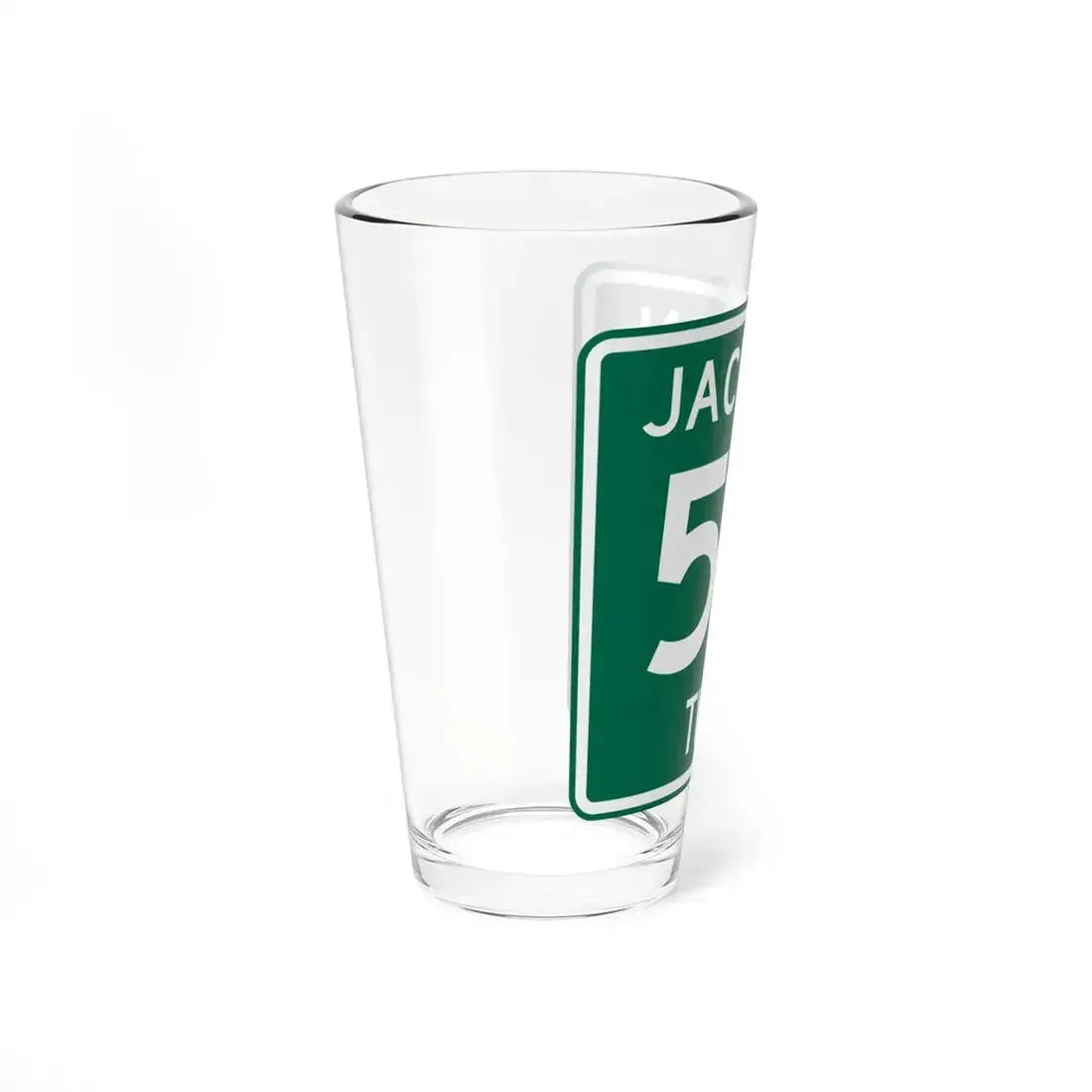 Jackson Township Route 58 Coshocton County Ohio (Ohio) (Road Sign) Pint Glass 16oz - Go Mug Yourself