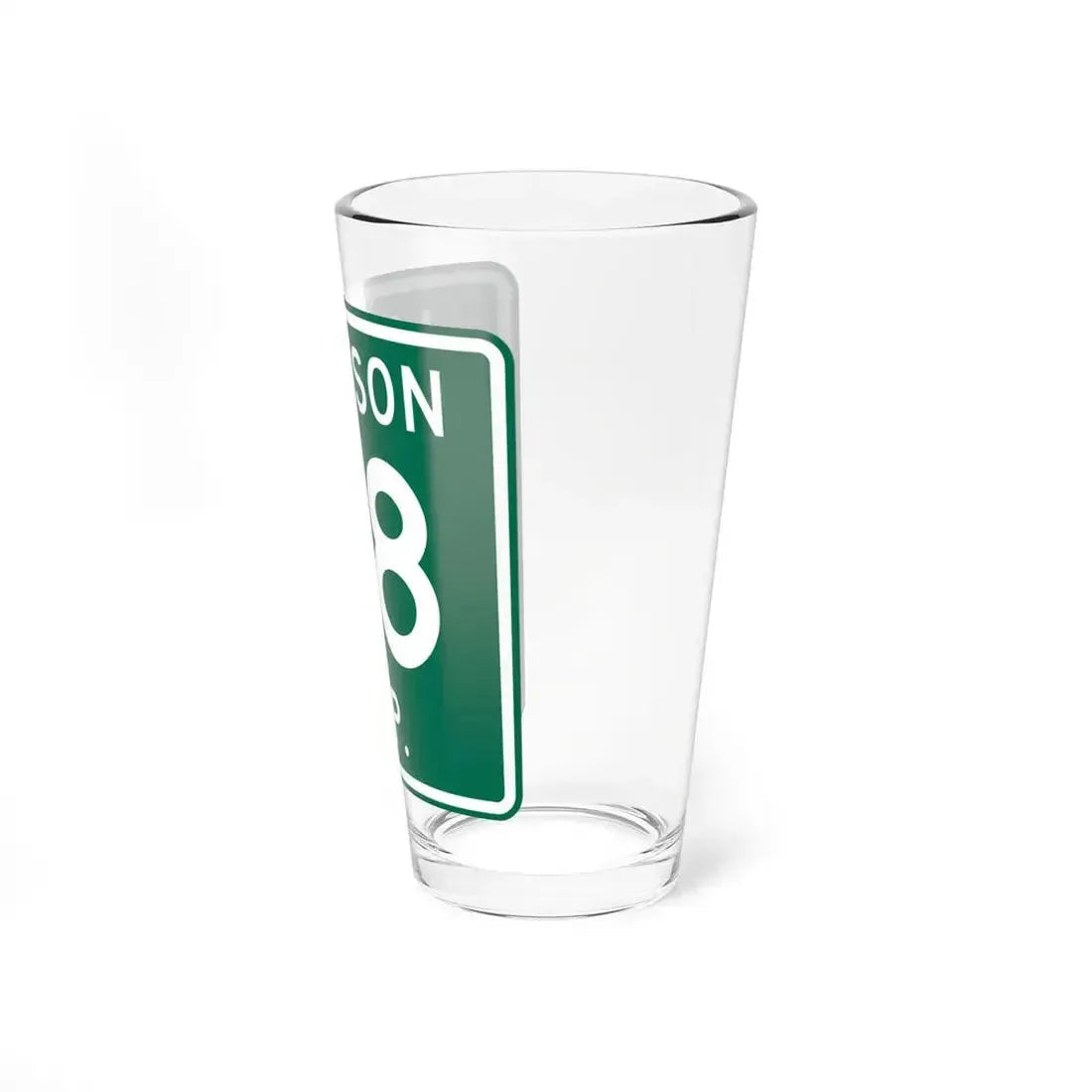 Jackson Township Route 58 Coshocton County Ohio (Ohio) (Road Sign) Pint Glass 16oz - Go Mug Yourself