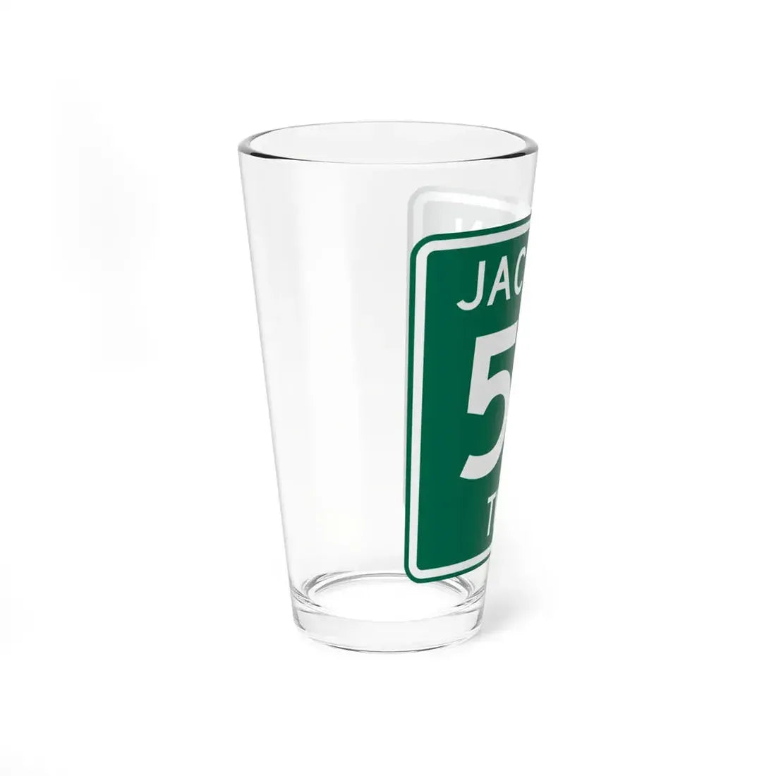 Jackson Township Route 58 Coshocton County Ohio (Ohio) (Road Sign) Pint Glss 16oz - Go Mug Yourself