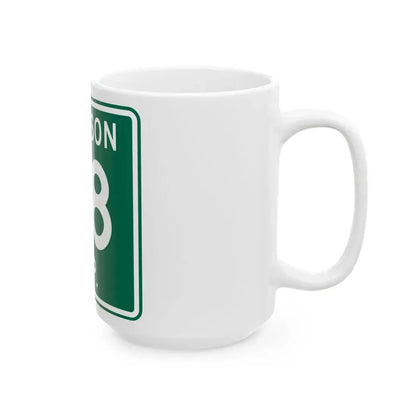 Jackson Township Route 58 Coshocton County Ohio (Ohio) (Road Sign) White Coffee Mug - Go Mug Yourself