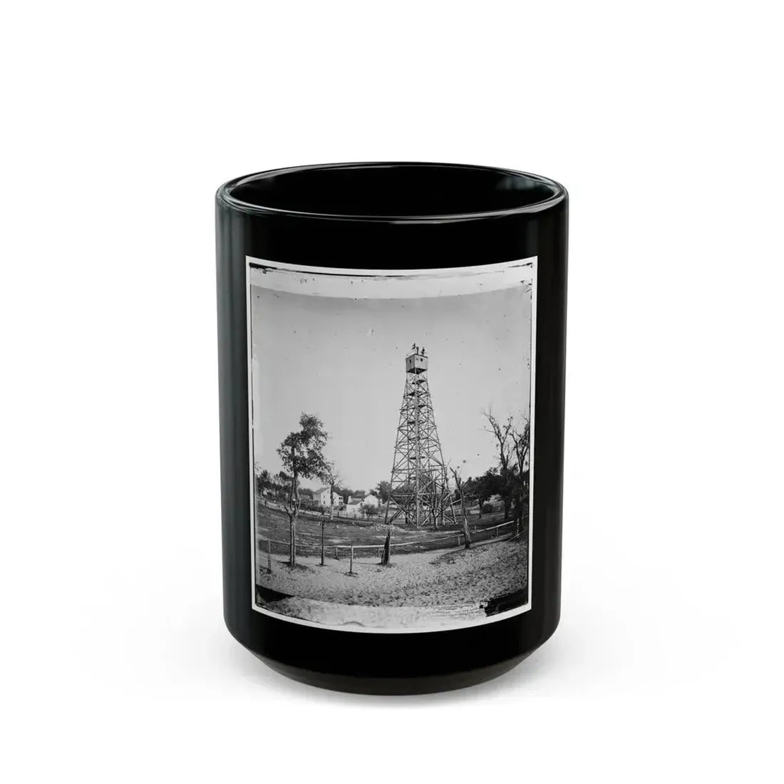 Jacksonville, Fla.  Signal Tower (U.S. Civil War) Black Coffee Mug 15oz - Go Mug Yourself