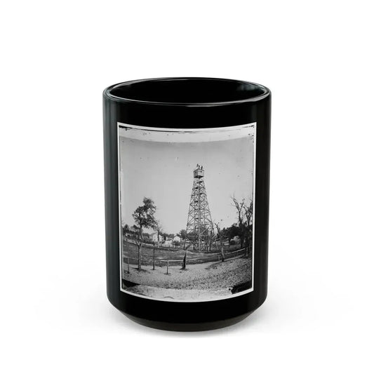 Jacksonville, Fla.  Signal Tower (U.S. Civil War) Black Coffee Mug 15oz - Go Mug Yourself
