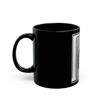 Jacob Labinsky (Lawinsky, Levinsky), Union Private In The 32nd Indiana Regiment, Full-Length Portrait, Seated, Facing Front (U.S. Civil War) Black Coffee Mug - Go Mug Yourself