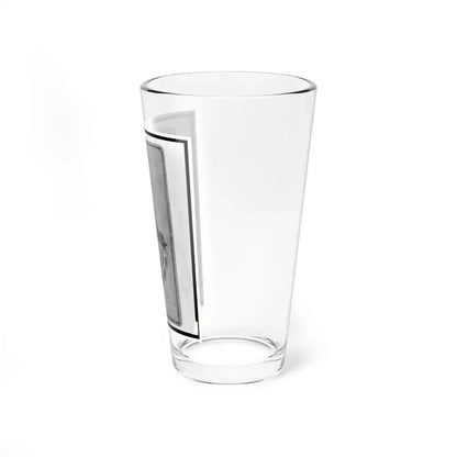 Jacob Labinsky (Lawinsky, Levinsky), Union Private In The 32nd Indiana Regiment, Full-Length Portrait, Seated, Facing Front (U.S. Civil War) Pint Glass 16oz - Go Mug Yourself