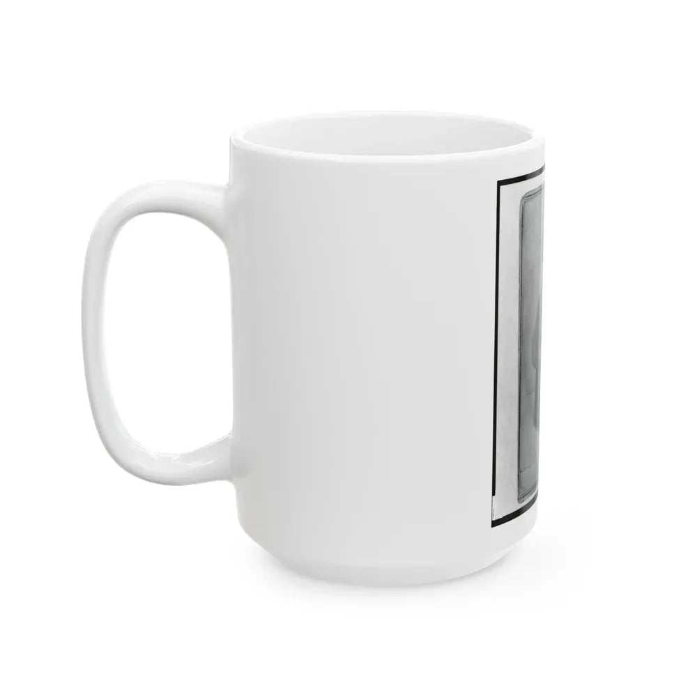 Jacob Labinsky (Lawinsky, Levinsky), Union Private In The 32nd Indiana Regiment, Full-Length Portrait, Seated, Facing Front (U.S. Civil War) White Coffee Mug - Go Mug Yourself