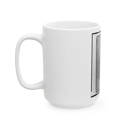 Jacob Labinsky (Lawinsky, Levinsky), Union Private In The 32nd Indiana Regiment, Full-Length Portrait, Seated, Facing Front (U.S. Civil War) White Coffee Mug - Go Mug Yourself