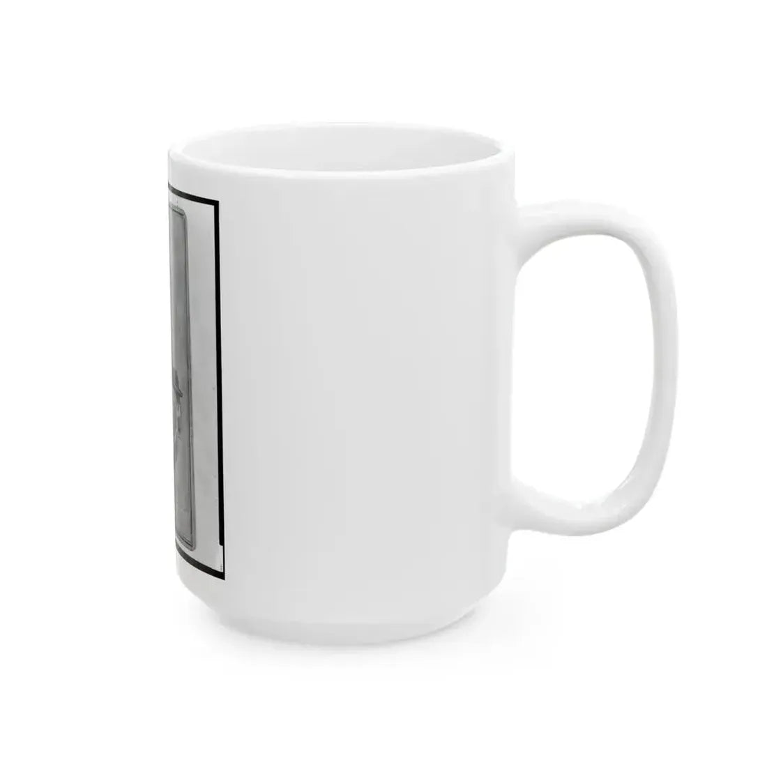 Jacob Labinsky (Lawinsky, Levinsky), Union Private In The 32nd Indiana Regiment, Full-Length Portrait, Seated, Facing Front (U.S. Civil War) White Coffee Mug - Go Mug Yourself