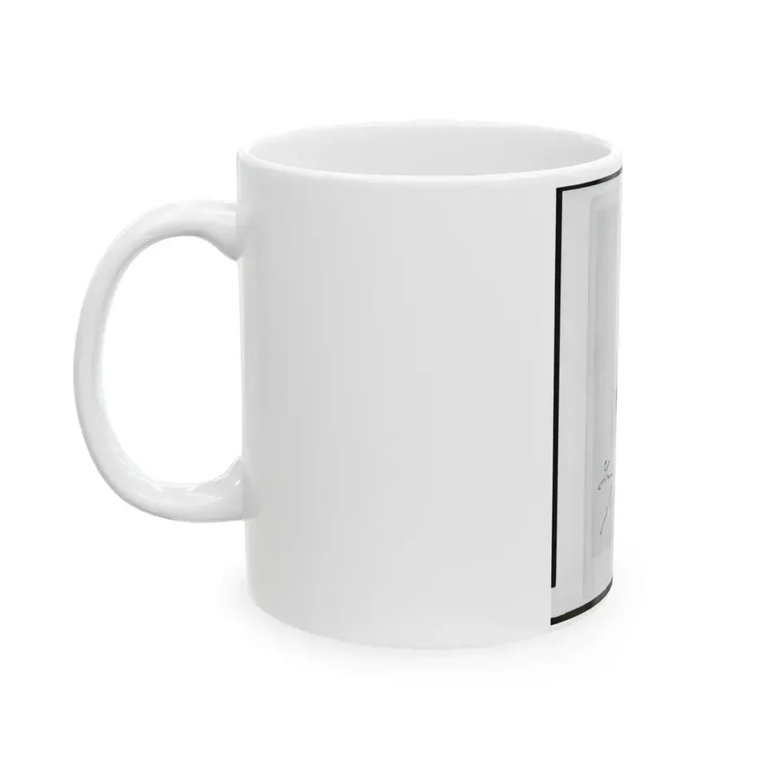 Jacob M. Rife, Captain, 7th West Virginia Cavalry, Head-And-Shoulders Portrait, Wearing Uniform, Facing Left (U.S. Civil War) White Coffee Mug - Go Mug Yourself