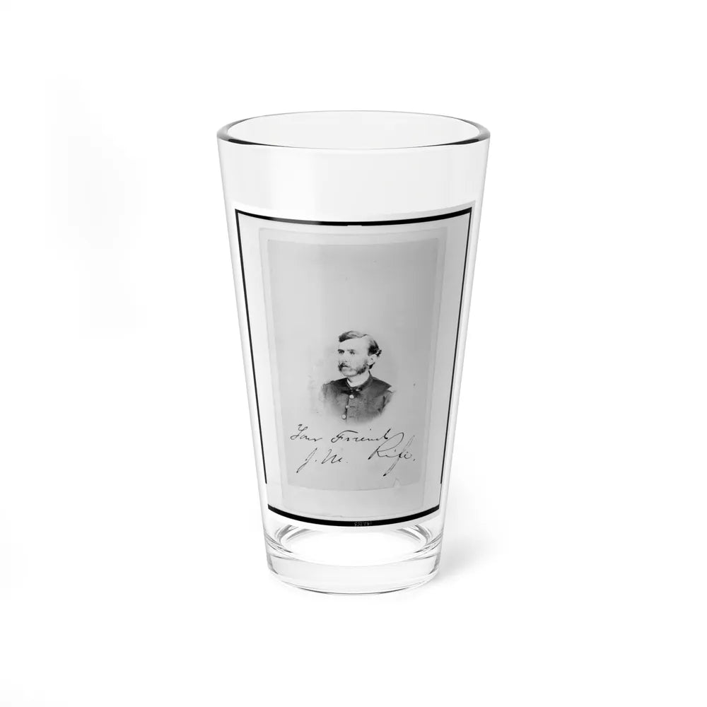 Jacob M. Rife, Captain, 7th West Virginia Cavalry, Head-And-Shoulders Portrait, Wearing Uniform, Facing Left (U.S. Civil War) Pint Glass 16oz-16oz-Go Mug Yourself