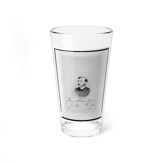 Jacob M. Rife, Captain, 7th West Virginia Cavalry, Head-And-Shoulders Portrait, Wearing Uniform, Facing Left (U.S. Civil War) Pint Glass 16oz-16oz-Go Mug Yourself