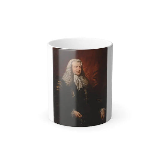 Jacob Thompson (1806-1879) Portrait of Lord Langdale, wearing Judge's robes, three-quarter length, seat-0 - Color Changing Mug 11oz 11oz - Go Mug Yourself
