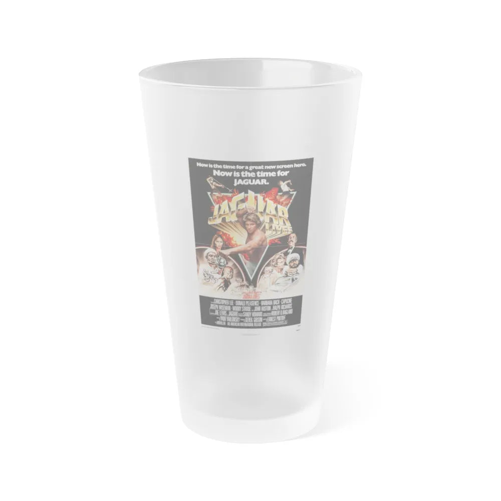 JAGUAR LIVES 1979 Movie Poster - Frosted Pint Glass 16oz-16oz-Frosted-Go Mug Yourself