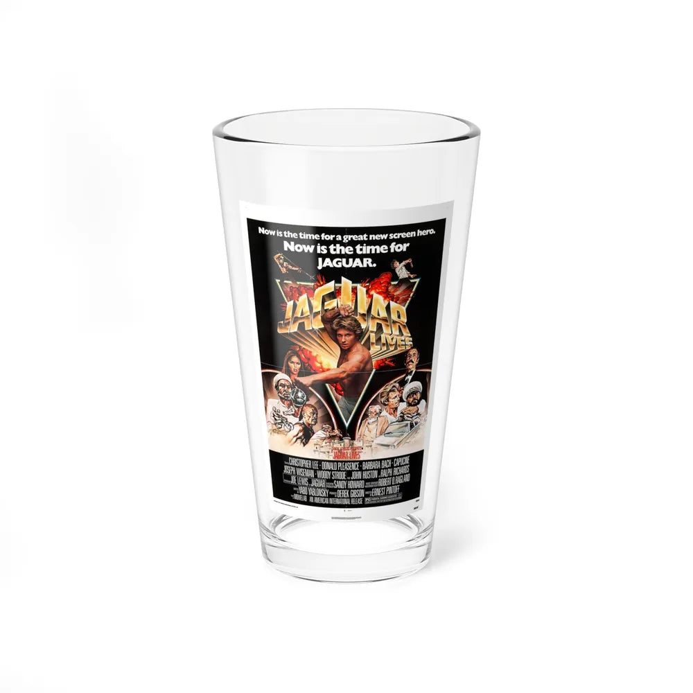 JAGUAR LIVES 1979 Movie Poster - Pint Glass 16oz-16oz-Go Mug Yourself