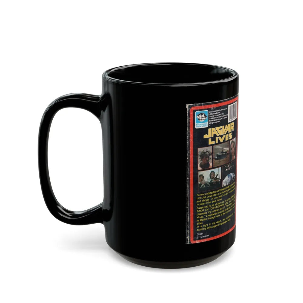 JAGUAR LIVES (VHS COVER) - Black Coffee Mug-Go Mug Yourself