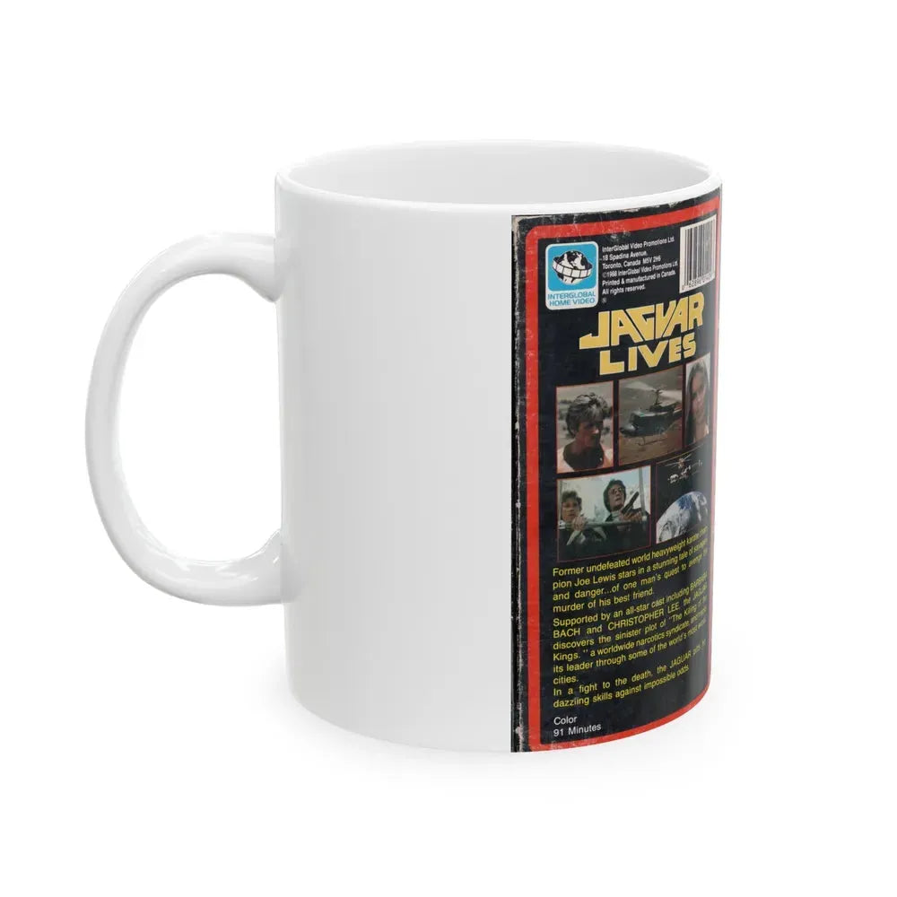JAGUAR LIVES (VHS COVER) - White Coffee Mug - Go Mug Yourself