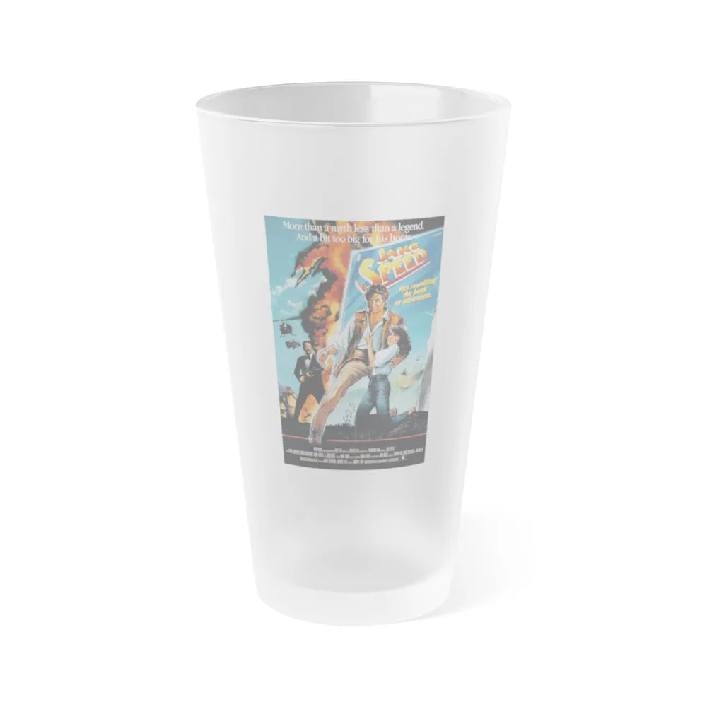 JAKE SPEED 1986 Movie Poster - Frosted Pint Glass 16oz-16oz-Frosted-Go Mug Yourself