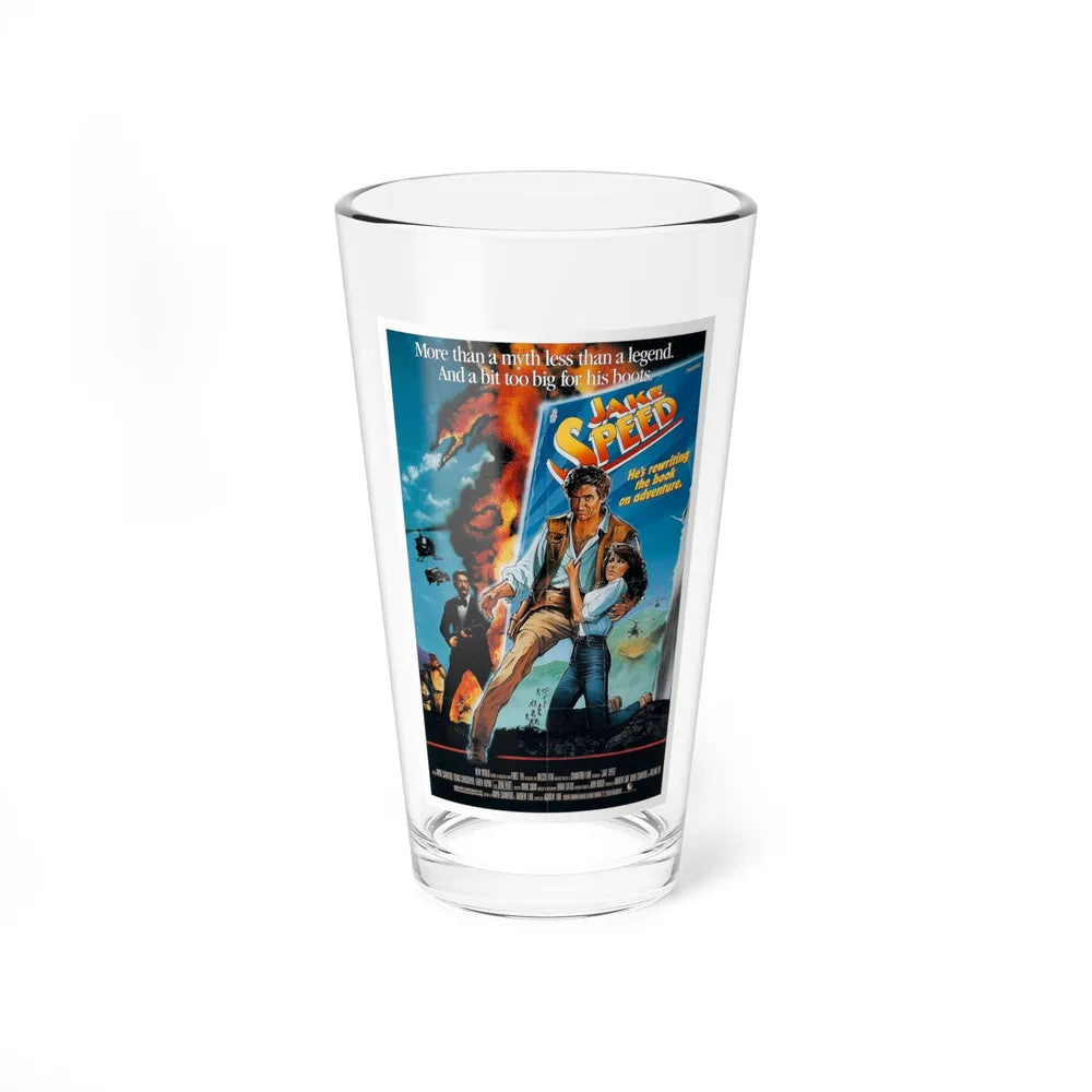 JAKE SPEED 1986 Movie Poster - Pint Glass 16oz-16oz-Go Mug Yourself