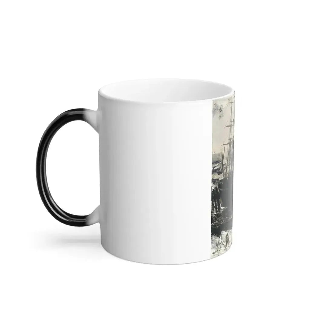 James Abbott McNeill Whistler (1834-1903) the thames in ice - 1860 - Color Changing Mug 11oz - Go Mug Yourself