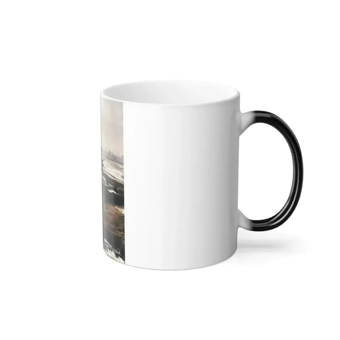 James Abbott McNeill Whistler (1834-1903) the thames in ice - 1860 - Color Changing Mug 11oz - Go Mug Yourself