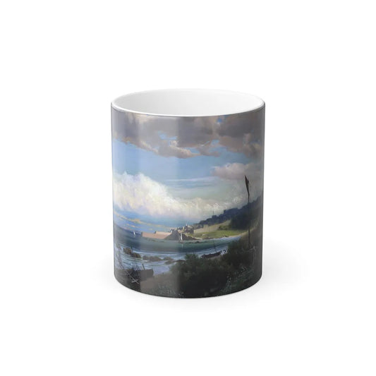 James Fairman (1826-1904) Jaffa, on the Levantine coast - Oil on Canvas 1874 - Color Changing Mug 11oz 11oz - Go Mug Yourself