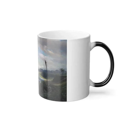 James Fairman (1826-1904) Jaffa, on the Levantine coast - Oil on Canvas 1874 - Color Changing Mug 11oz - Go Mug Yourself