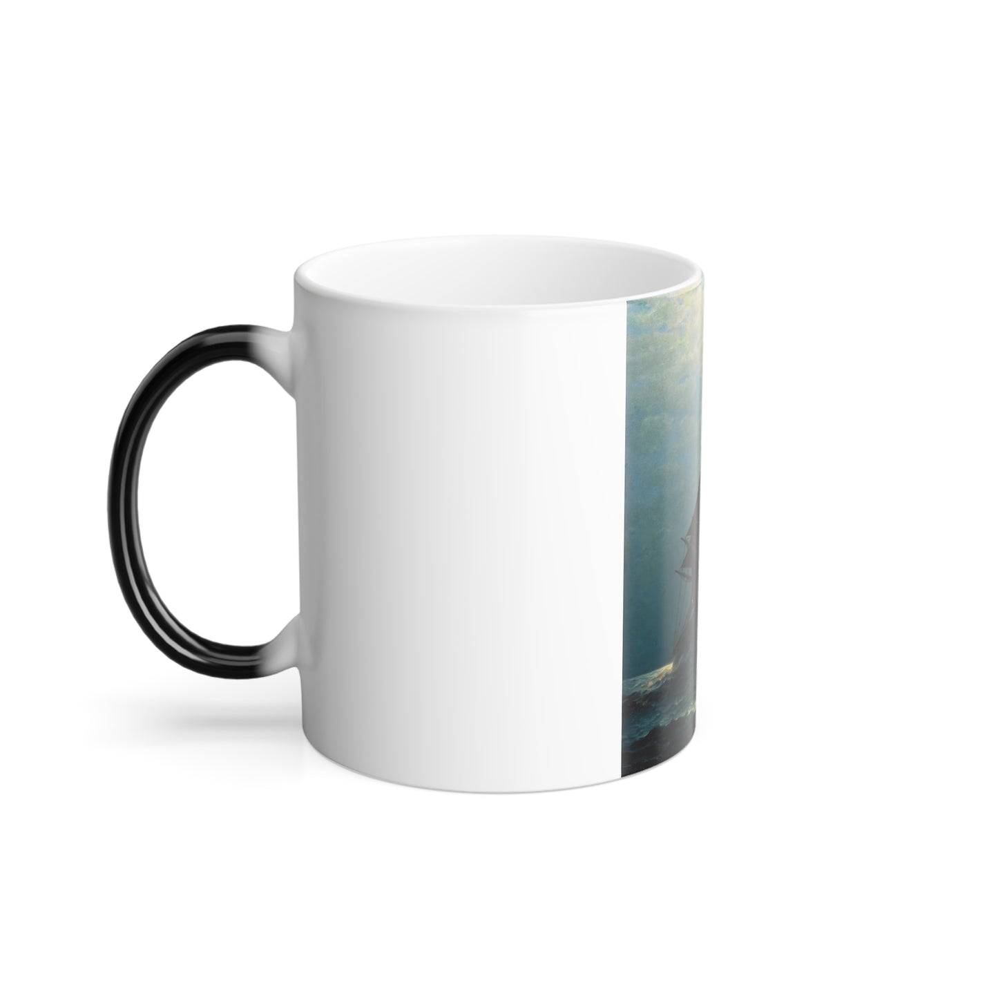 James Gale Tyler (1855-1931) Ship in the Night - Oil on Canvas - Color Changing Mug 11oz-Go Mug Yourself