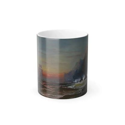 James Hamilton (1819-1878) Rounding the Cape, Sunset - Oil on Canvas - Color Changing Mug 11oz 11oz - Go Mug Yourself