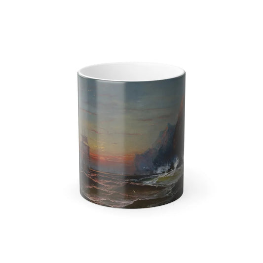James Hamilton (1819-1878) Rounding the Cape, Sunset - Oil on Canvas - Color Changing Mug 11oz 11oz - Go Mug Yourself