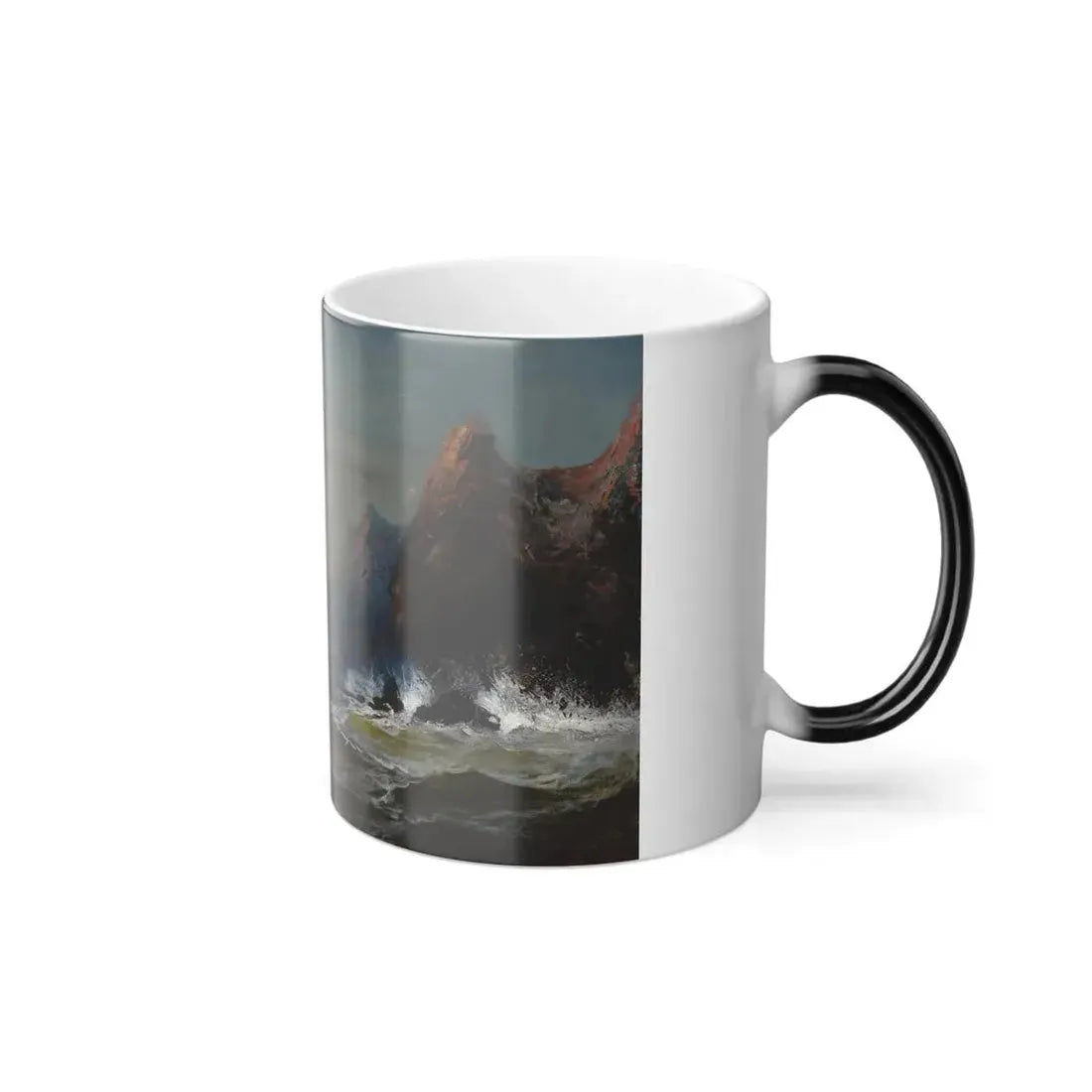 James Hamilton (1819-1878) Rounding the Cape, Sunset - Oil on Canvas - Color Changing Mug 11oz - Go Mug Yourself