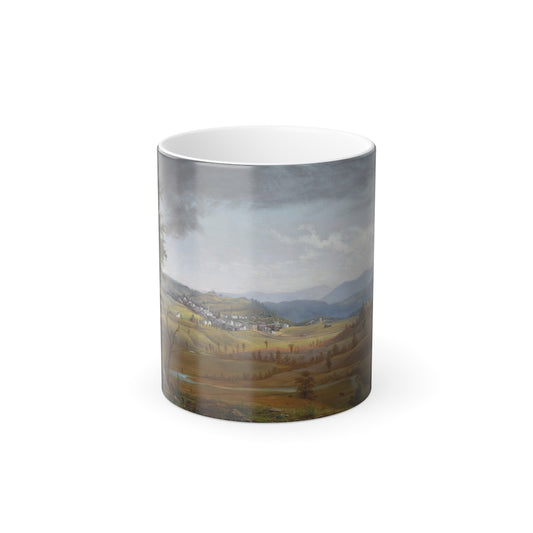 James Hope (1818-1892) Benson, Rutland County, Vermont - Oil on Canvas 1879 - Color Changing Mug 11oz-11oz-Go Mug Yourself
