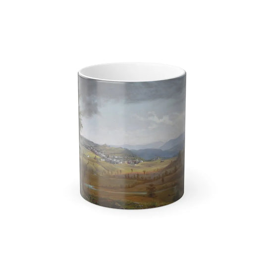 James Hope (1818-1892) Benson, Rutland County, Vermont - Oil on Canvas 1879 - Color Changing Mug 11oz 11oz - Go Mug Yourself