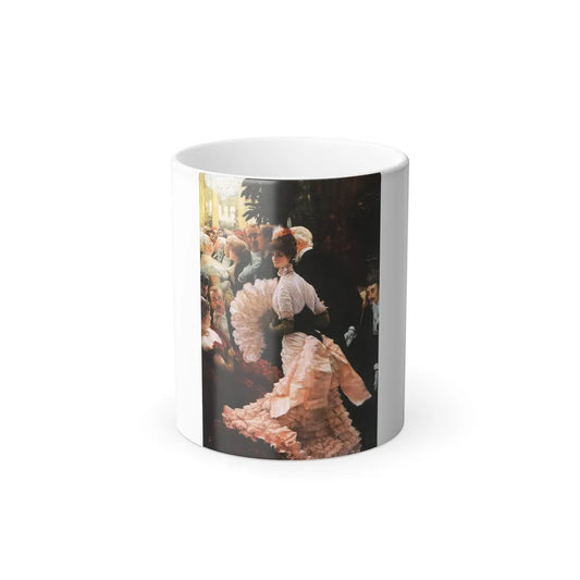 James Jacques Joseph Tissot (1836-1902) A Woman of Ambition (Political Woman) also known as The Receptio-0 - Color Changing Mug 11oz 11oz - Go Mug Yourself