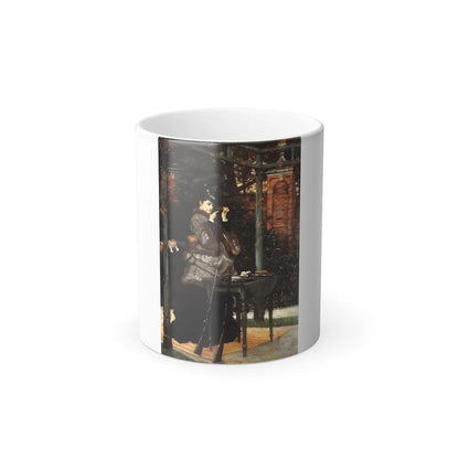 James Jacques Joseph Tissot (1836-1902) At the Rifle Range - oil on canvas - 1869 - Color Changing Mug 11oz 11oz - Go Mug Yourself