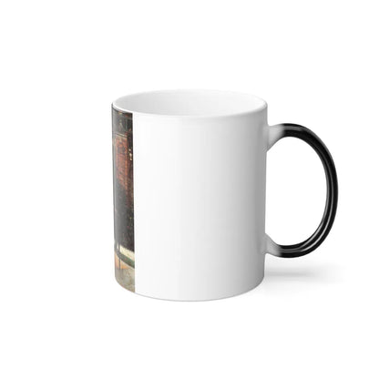 James Jacques Joseph Tissot (1836-1902) At the Rifle Range - oil on canvas - 1869 - Color Changing Mug 11oz - Go Mug Yourself