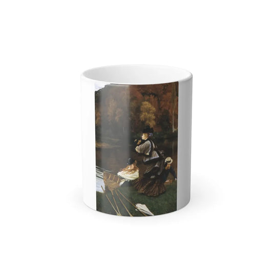 James Jacques Joseph Tissot (1836-1902) Autumn on the Thames - Oil on canvas - c1871-c1872 - Color Changing Mug 11oz 11oz - Go Mug Yourself