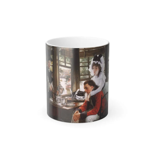 James Jacques Joseph Tissot (1836-1902) Bad News (The Parting) - oil on canvas - 1872 - Color Changing Mug 11oz 11oz - Go Mug Yourself
