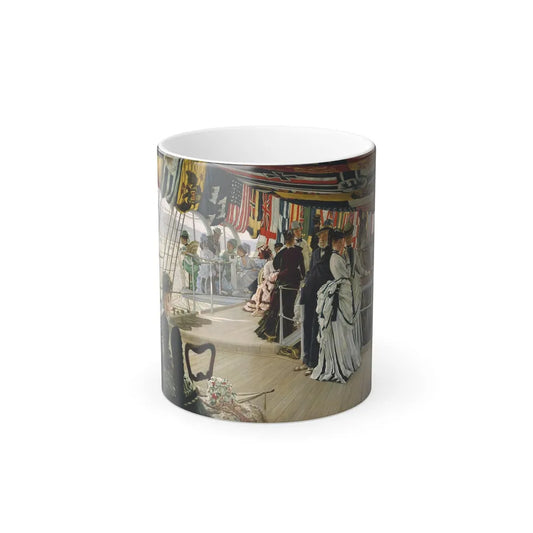 James Jacques Joseph Tissot (1836-1902) Ball on Shipboard - 1874 - Color Changing Mug 11oz 11oz - Go Mug Yourself