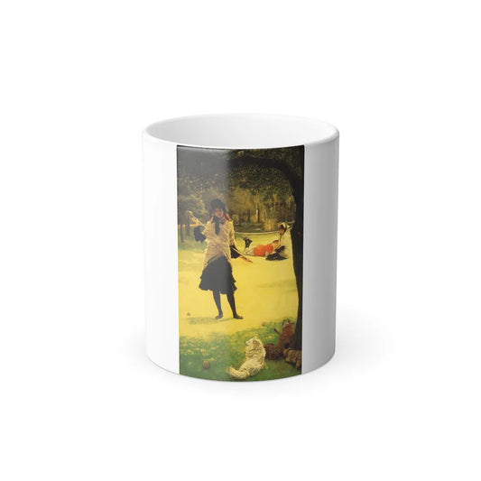 James Jacques Joseph Tissot (1836-1902) Croquet - Oil on canvas - c1878 - Color Changing Mug 11oz 11oz - Go Mug Yourself