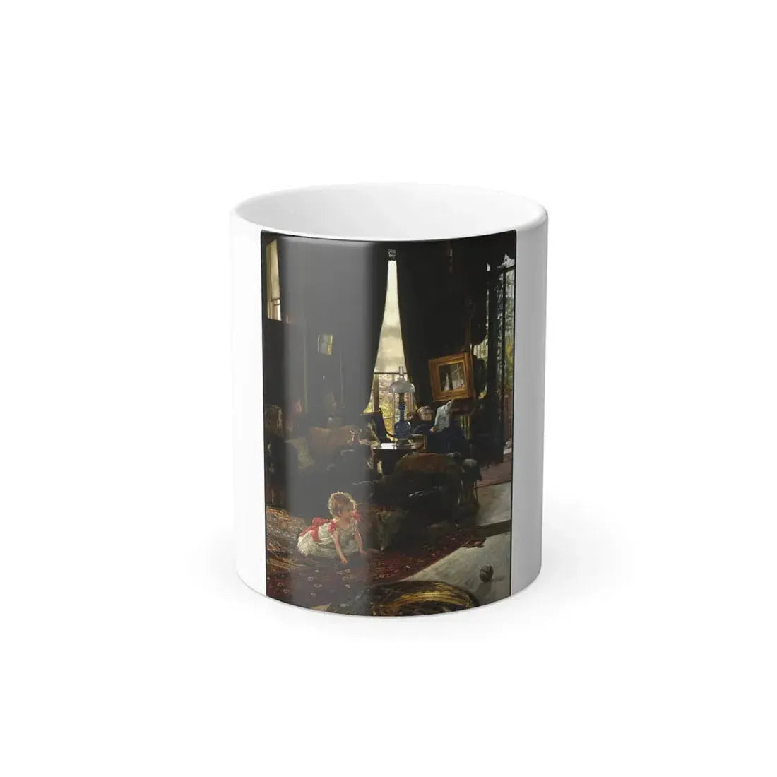 James Jacques Joseph Tissot (1836-1902) Hide and Seek - oil on panel - c1877 - Color Changing Mug 11oz 11oz - Go Mug Yourself