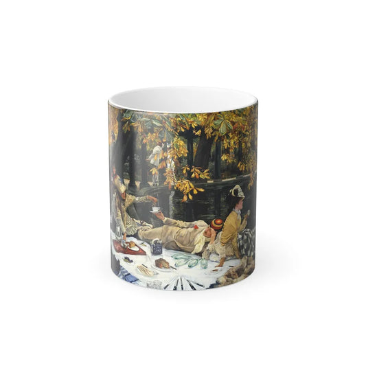 James Jacques Joseph Tissot (1836-1902) Holyday - oil on canvas - c1876 - Color Changing Mug 11oz 11oz - Go Mug Yourself