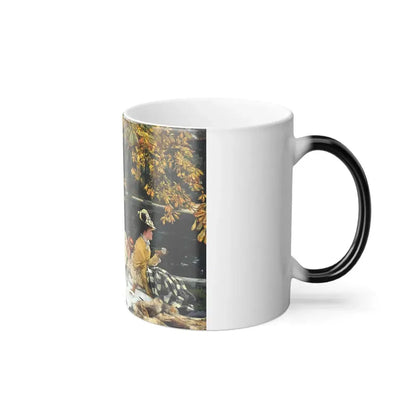 James Jacques Joseph Tissot (1836-1902) Holyday - oil on canvas - c1876 - Color Changing Mug 11oz - Go Mug Yourself