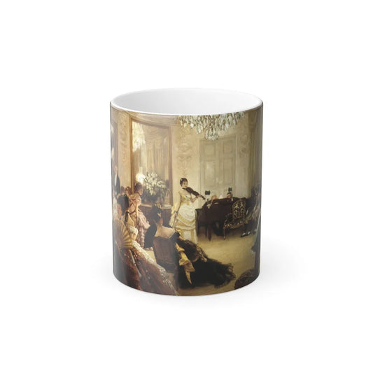 James Jacques Joseph Tissot (1836-1902) Hush - Oil on canvas c1875 - Color Changing Mug 11oz 11oz - Go Mug Yourself