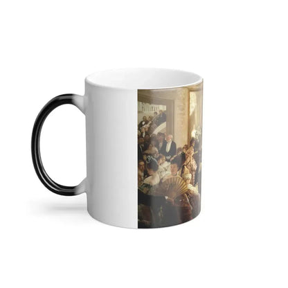 James Jacques Joseph Tissot (1836-1902) Hush - Oil on canvas c1875 - Color Changing Mug 11oz - Go Mug Yourself
