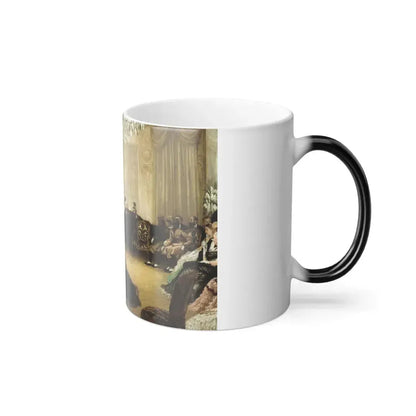 James Jacques Joseph Tissot (1836-1902) Hush - Oil on canvas c1875 - Color Changing Mug 11oz - Go Mug Yourself