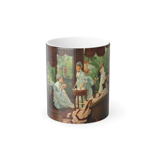 James Jacques Joseph Tissot (1836-1902) In the Conservatory - Oil on canvas - c1875-c1878 - Color Changing Mug 11oz 11oz - Go Mug Yourself
