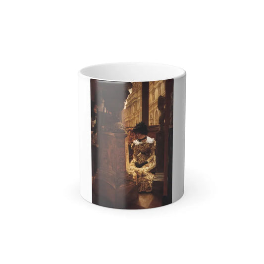 James Jacques Joseph Tissot (1836-1902) In the Louvre - Oil on canvas - 1883-1885 - Color Changing Mug 11oz 11oz - Go Mug Yourself