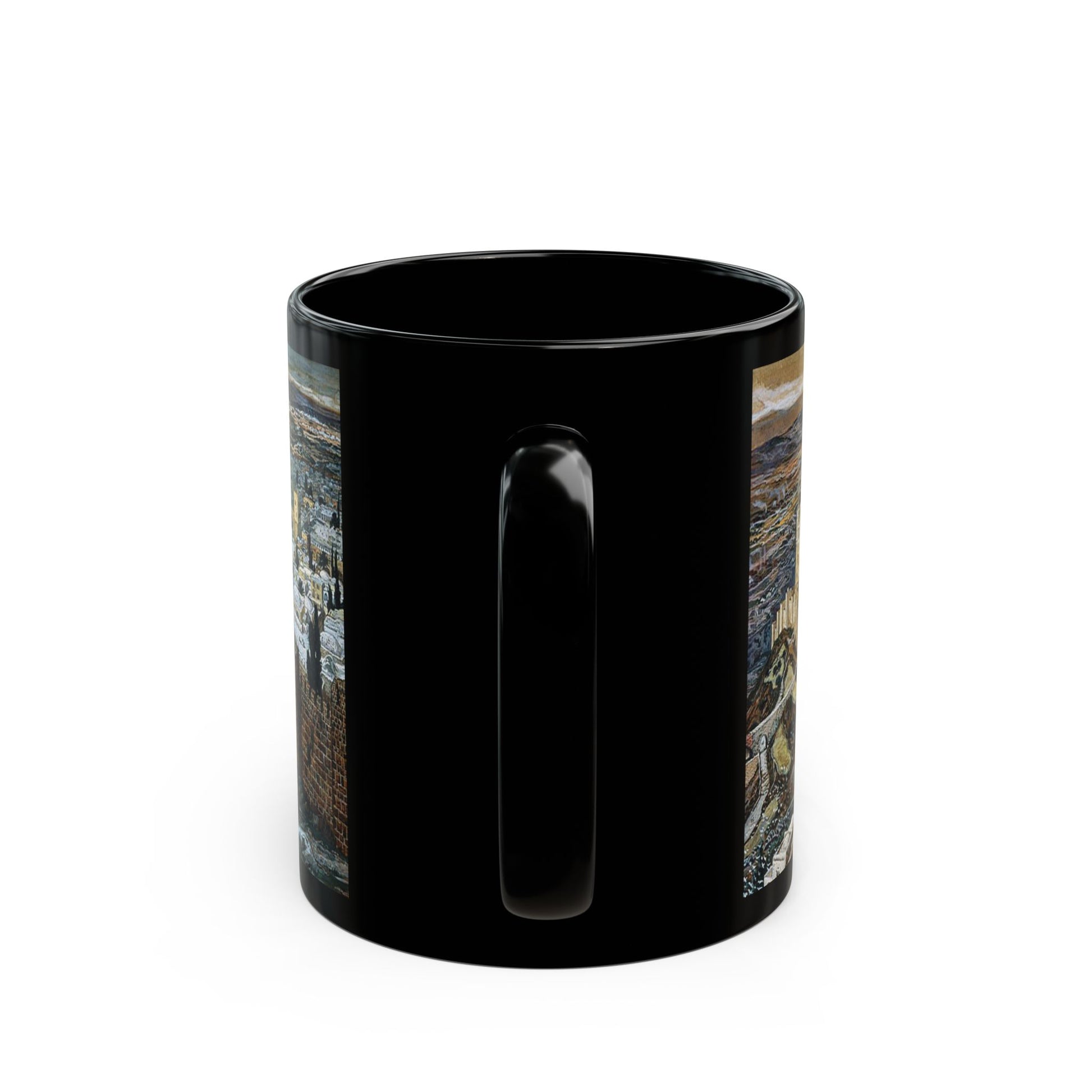 James Jacques Joseph Tissot (1836-1902) Jerusalem - Black Coffee Mug-Go Mug Yourself